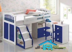 set tempat tidur anak tingkat minimalis modern