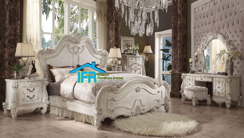 set tempat tidur ukiran baroque